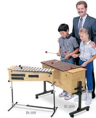 Suzuki Orff Stand and Cart for Xylophone and Metallophone Heavy Duty Instrument Cart with Wheels